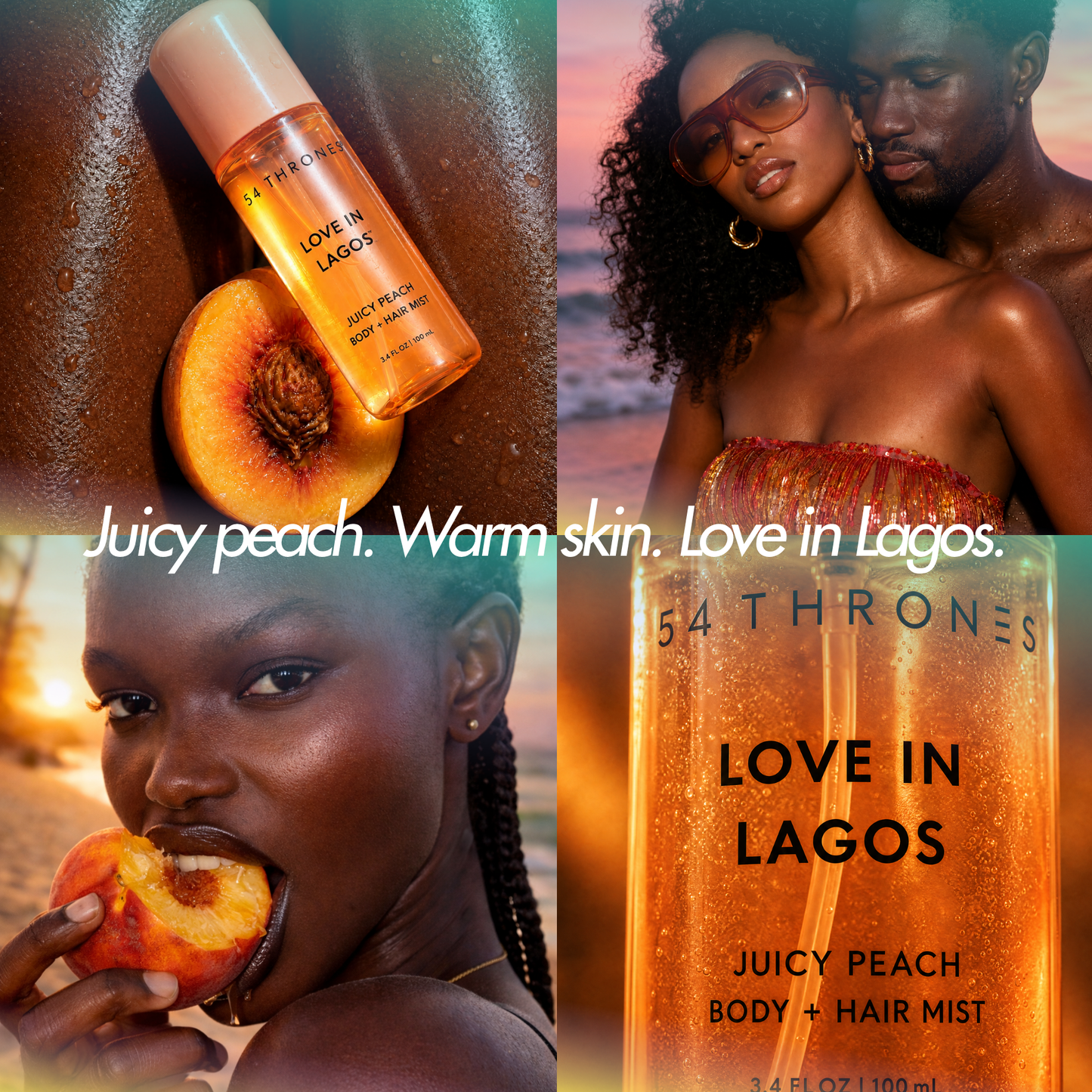 Love in Lagos Juicy Peach Perfume Body & Hair Mist