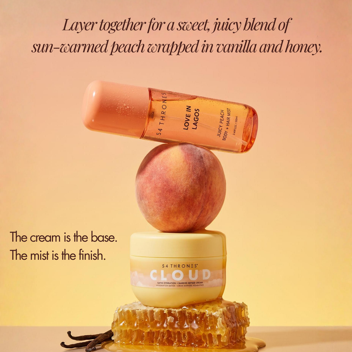 Love in Lagos Juicy Peach Perfume Body & Hair Mist